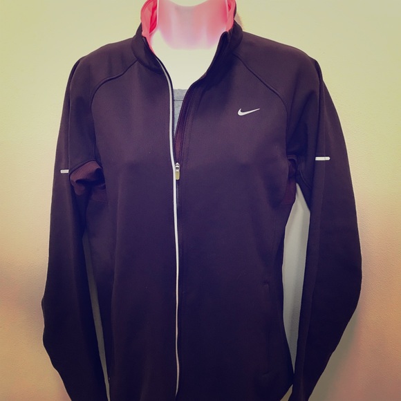 NIKE Dri-Fit maroon & coral jacket 💎 pristine 💎 - Picture 1 of 8